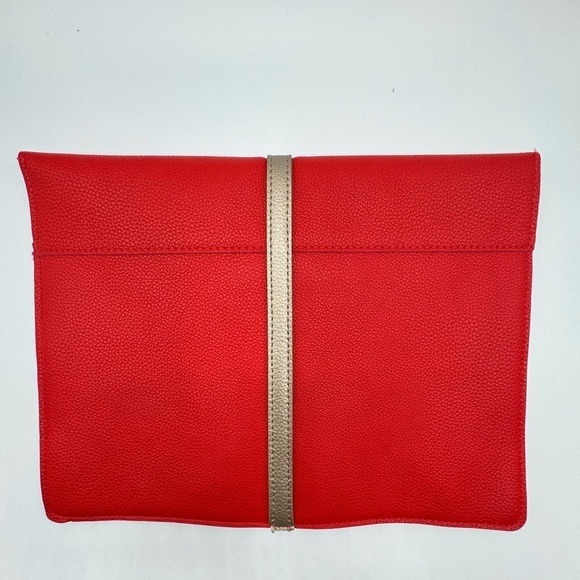 NWOT Red Vegan Leather Portfolio
Pouch Clutch - Picture 2 of 7